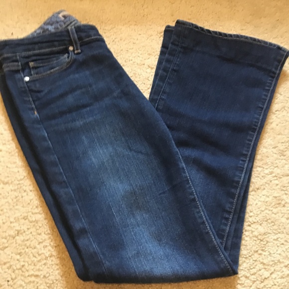 Paige Laurel Canyon Jean Bootcut Stretch Dark Wash - Picture 2 of 7